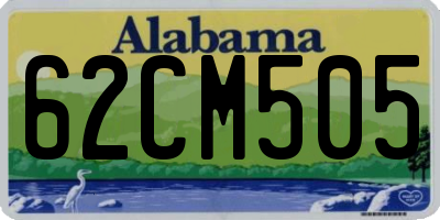 AL license plate 62CM505