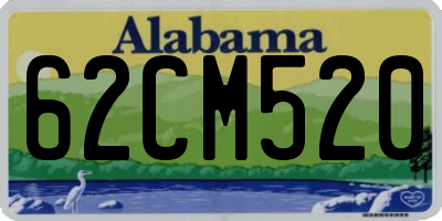 AL license plate 62CM520