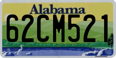 AL license plate 62CM521
