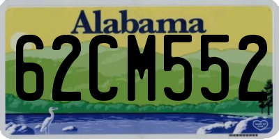 AL license plate 62CM552