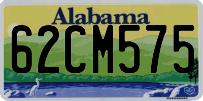 AL license plate 62CM575