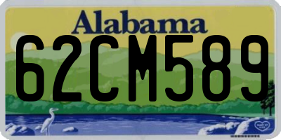 AL license plate 62CM589