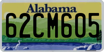 AL license plate 62CM605