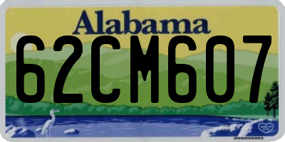 AL license plate 62CM607