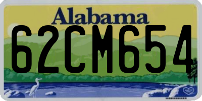 AL license plate 62CM654