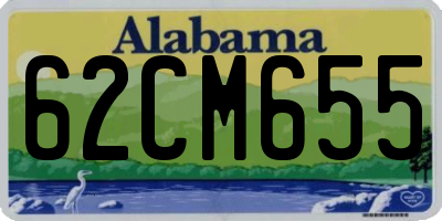 AL license plate 62CM655