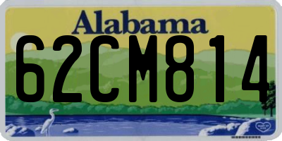 AL license plate 62CM814