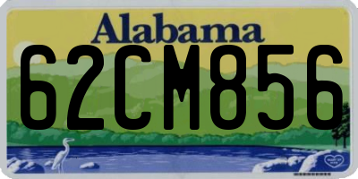AL license plate 62CM856