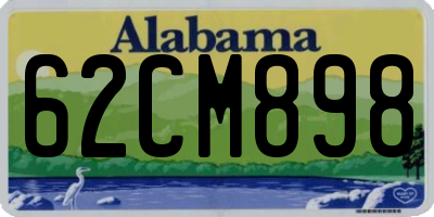 AL license plate 62CM898
