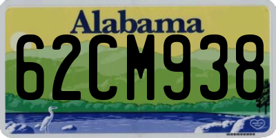 AL license plate 62CM938