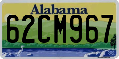 AL license plate 62CM967