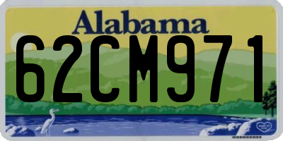 AL license plate 62CM971