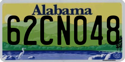 AL license plate 62CN048