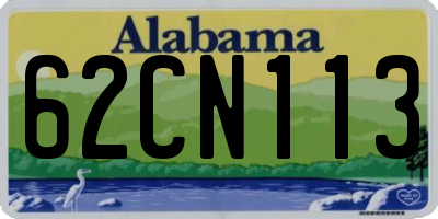 AL license plate 62CN113