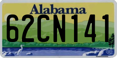 AL license plate 62CN141
