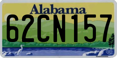 AL license plate 62CN157