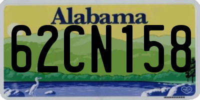 AL license plate 62CN158