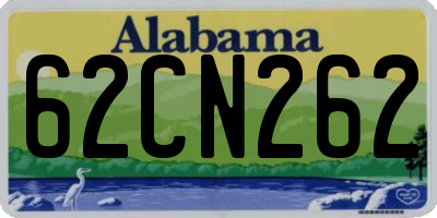 AL license plate 62CN262