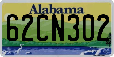 AL license plate 62CN302