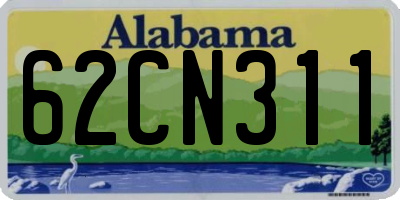 AL license plate 62CN311