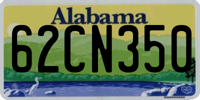 AL license plate 62CN350