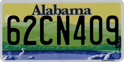 AL license plate 62CN409