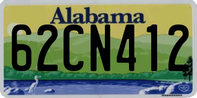 AL license plate 62CN412
