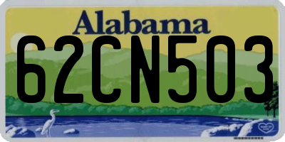 AL license plate 62CN503
