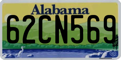 AL license plate 62CN569