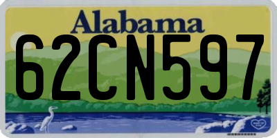 AL license plate 62CN597
