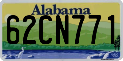 AL license plate 62CN771