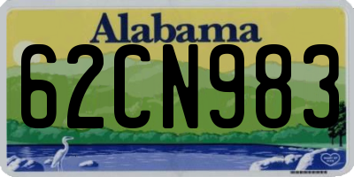 AL license plate 62CN983