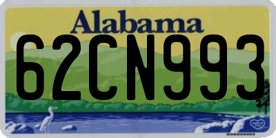 AL license plate 62CN993