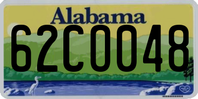 AL license plate 62CO048