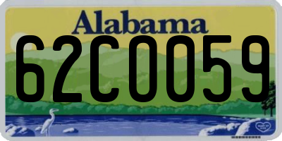 AL license plate 62CO059