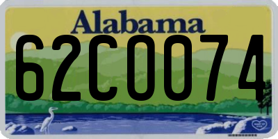 AL license plate 62CO074