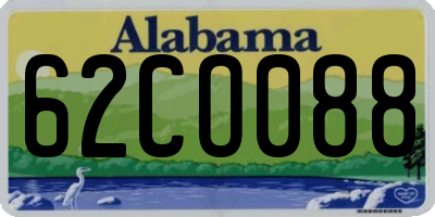 AL license plate 62CO088