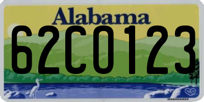 AL license plate 62CO123