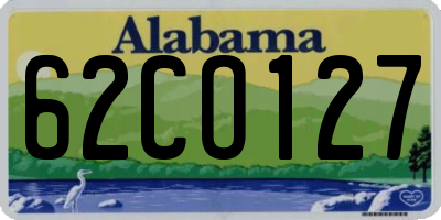 AL license plate 62CO127