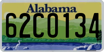 AL license plate 62CO134