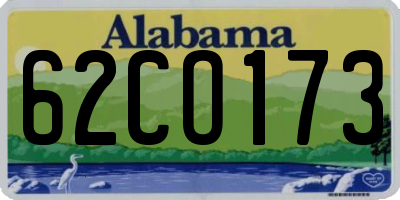 AL license plate 62CO173