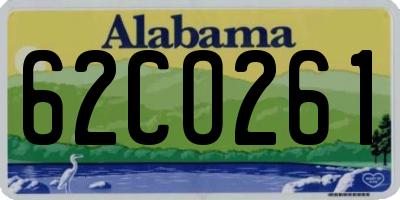 AL license plate 62CO261