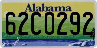AL license plate 62CO292