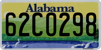 AL license plate 62CO298