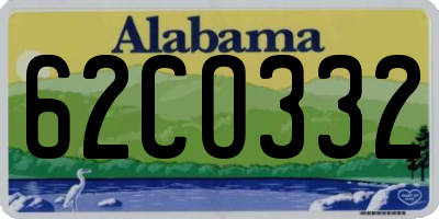 AL license plate 62CO332