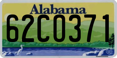 AL license plate 62CO371