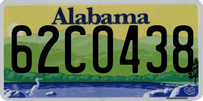 AL license plate 62CO438