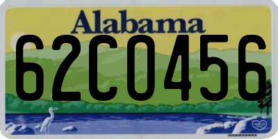 AL license plate 62CO456