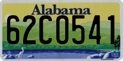AL license plate 62CO541