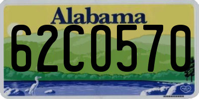 AL license plate 62CO570